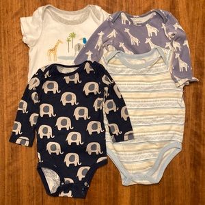 Bundle of Bodysuits/ Onsies Baby Boy Carter’s, First Impressions 12m